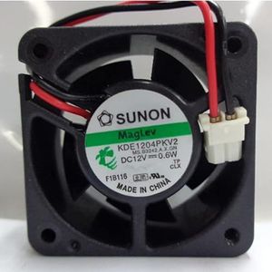 Original KDE1204PKV2 4CM switch mute fan 4020 12V 0.6W 2line chassis cooling fan