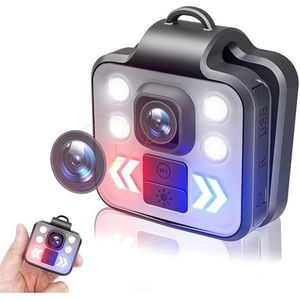 Lichaamscamera Mini Body Camera Video Recorder Sport Nachtzicht 1080P HD Camera Recorder for Thuis Outdoor Rechtshandhaving Bewaker met audio en video