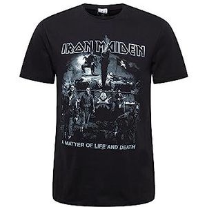 IRON MAIDEN - LIFE OR DEATH AMPLIFIED VINTAGE BLACK LARGE T-SHIRT