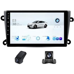 Android autoradio 2 Din geldt voor Buick Regal 4 1997-2008 met Draadloze Carplay Android Auto GPS Navi WiFi 9 inch met Bluetooth ADAS DVR+ Achteruitrijcamera/Stuurwielbediening(X2)
