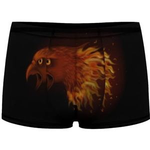 Fire Eagle Head Boxershorts voor heren, sexy shorts, mesh boxers, ondergoed, ademende onderbroek, string