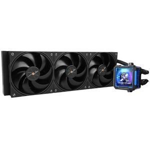 Thermalright FW PRO 360 Black CPU AIO CPU-koeler met IPS LCD-display met 320 x 320 resolutie voor AM5&Intel 1700/1851, krachtige watergekoelde koeler met display