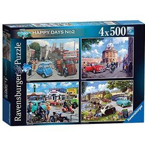 Ravensburger Happy Days Collection No.2 Days Out 4x 500 Piece Jigsaw Puzzle for Adults and Kids Age 10 Years and Up