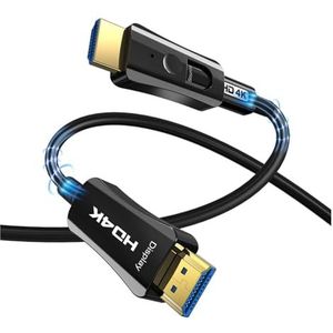 HDMI-D Glasvezel door Pijplijn 2.0 High-Definition Kabel 4K60Hz Digitale Videokabel voor Hoofd- en Kleuroppertechniek (Kleur: H, Maat: 40 meter)