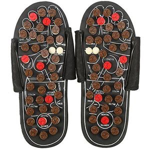 Magneet Therapie Massage Schoenen Reflexologie Acupressuur Bloed Activeren Gezondheid Massage Slippers(40-41-Acht diagrammen draaien)