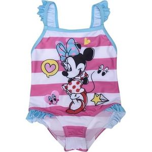 Ellepi Disney Minnie Meisjesbadpak voor meisjes, maanden, zee, zwembad, Volledig wit, 18 Maanden