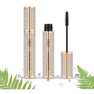 P-Beauty Cosmetic Accessories 4D Volume Lash Mascara, waterbestendig, diamant mascara voor langere en volumineuze wimpers, oogmake-up voor natuurlijke wimpers, carbon zwart