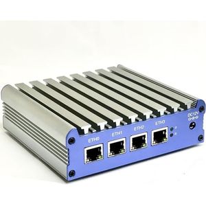 HSIPC J4125 Quad Core Firewall Micro Appliance, Mini PC, Nano PC, Router PC, 4 RJ45 2.5GBE Port AES-NI Compatibel met Pfsense OPNsense