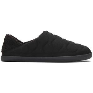 TOMS Ezra Slipper voor dames, Zwart gewatteerd vilt, 38 EU