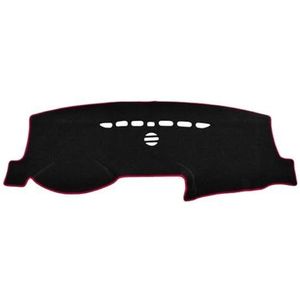 Dashboardafdekking Auto LHD Dashboard Cover Zonnescherm Mat Tapijt Voor Ford Voor Mondeo 5 MK5 Voor Fusion 2013-2016 2017 2018 2019 Verduisteringsmat (Color : A Red Side)