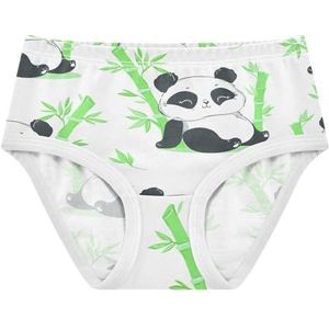 YOUJUNER Meisjesondergoed Leuke Panda's Bamboe Print Peuter Onderbroek Katoenen Broek Kleine Meisjes Slips Comfort Kids Onderbroek, Meerkleurig, 2 jaar