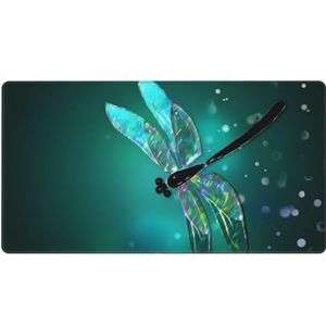 OPSREY Galaxy Animal Dragonfly gedrukt Oversized Muismat Game Muismat Toetsenbord Pad Desktop Protector Pad