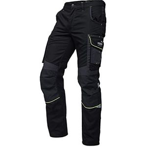 PUMA WORK WEAR Premium werkbroek met veel zakken en extra versterkt nylonweefsel, zwart-neon, 52 NL