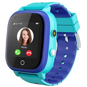 Topchances 4G Smartwatch voor meisjes jongens, slim horloge voor kinderen, IP67 waterdichte WiFi Smartwatch telefoon met GPS Tracker Videogesprek Telefoongesprek SOS voor kinderen kinderen 3-14 jaar oude verjaardagscadeaus (blauw)