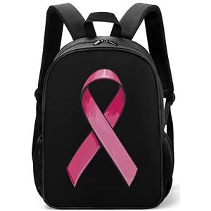 Roze Satijn Lint Lichtgewicht Rugzak Reizen Laptop Tas Casual Dagrugzak voor Mannen Vrouwen