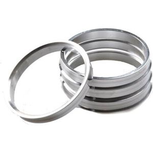 Centrerringen voor velgen, 1 set aluminium centreerringen OD 72,6 tot ID 65,1 centreerringen autoaccessoires centreerring velg centreringen (kleur: 72,6 tot 67,1)