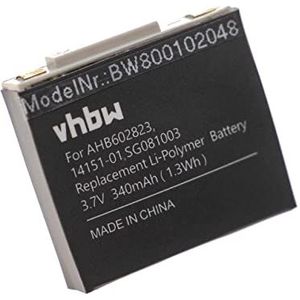 vhbw Accu geschikt voor GN Netcom Jabra 9120, 9125, GN9120, GN9120 Flex Wireless Headset Hoofdtelefoon (340mAh, 3.7V, Li-Polymeer)