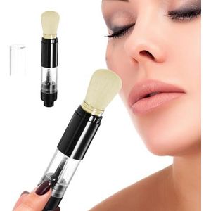 Weppduk Intrekbaar applicatorgereedschap, reisspray applicatorkwast, herbruikbare intrekbare applicatorkwast, make-upkwast, zachte haren, draagbaar applicatorgereedschap