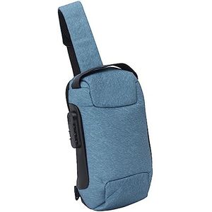 Sling Bag, Anti-kras Anti-diefstal Combinatieslot Uitstekend Elastisch Herstel Compacte EDC Sling Bag voor Wandelen op Kantoor (Gras groen)