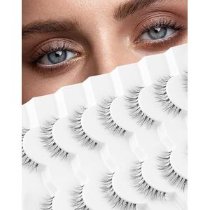 Wimpers Mink Valse Wimpers Natuurlijke Wispy Wimpers Zachte Faux Mink Wimpers Dramatische Wimpers Pluizige Valse Wimpers 16MM A04