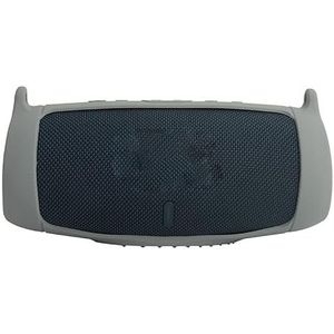 Case Siliconen voor JBL Charge 5 en draagbare Bluetooth-luidspreker, draagbare ultralichte beschermhoes met karabijnhaak en schouderriem (GRAY)