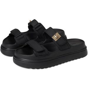 Steve Madden Bigschmona Slide Sandaal voor dames, Zwarte Jelly, 40 EU