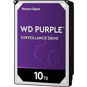 Western Digital WD Purple 3,5"" interne harde schijf met bewaking van 10 TB — AllFrame AI — 360 TB/jaar, 256 MB cache, 7200 RPM-klasse