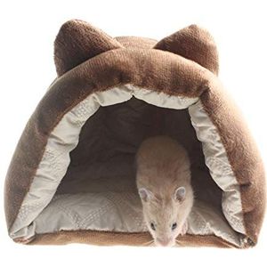 Emours kleine dieren huisdier fleece bed warme kooi grot beddengoed verbergt voor Guinea varken egelhamsters ratten