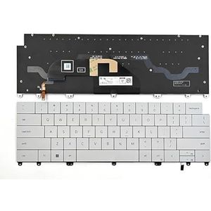 Voor XPS 13 Plus 9320-serie laptoptoetsenbord US wit met achtergrondverlichting