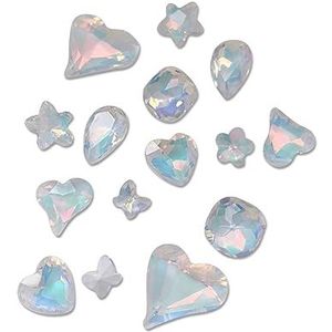 FUXIU 30 Stuks Spitse Bodem Nail Steentjes Voor Nagels Art Decoraties Kristal Glas Steen Manicure Nail Decoratie Deel