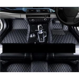 Automattenset Auto Vloermatten Voor Audi Voor Tt 8J Voor MK2 Roadster 2007-2014 Lederen Mat Auto Tapijten Waterdichte Tapijten Duurzaam Pad Automatten Set (Color : RHD Black Black)