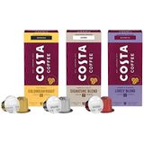 30 capsules COSTA Coffee - Colombian Roast, Signature Blend, Lively Blend (MIX_03)