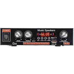 Audioversterker, 40 0W 2 CH Bluetooth Mini HIFI Stereo-versterker USB SD FM Radio Power Stereo Home Car Amplifier Audio Home Versterker