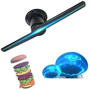 3D Hologram Ventilator, Holografische 3D-projector met blote oog 3D-hologramprojector Reclameweergave 1080P HD-beurs LED-displayventilator