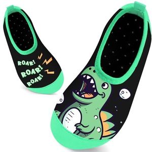 Badschoenen voor kinderen, zwemschoenen, waterschoenen, jongens, meisjes, baby, strandschoenen, aquaschoenen, sneldrogend, voor strand, zwembad, Brullende dinosaurussen, 30/31 EU
