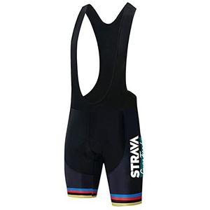 GSJNHY Fietsbroek, fietsbroek voor heren, slabbetje, antislip gel, fietsen, MTB-shorts, mountainbike, korte broek voor fietsen, sporten, racen (kastanjebruin, 4X-Large)