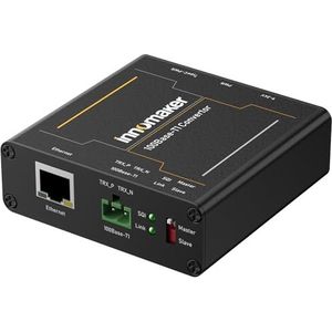 innomaker Automotive Ethernet-converter - 100BASE-T1 naar 100BASE-TX Media Converter | IEEE 802.3-conform | 100 Mbit/s full duplex | 2-draads Ethernet | voertuignetwerkapparaat