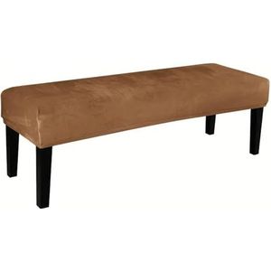Fluwelen Pianobankhoes – Stretch Eetkamerbankhoes, Zachte Elastische Zitbeschermer For Lange Banken En Woonkamer(Camel)