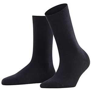 FALKE Dames Sokken Softmerino W SO Wol Katoen eenkleurig 1 Paar, Blauw (Dark Navy 6379), 35-36