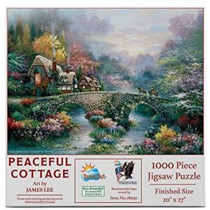 Puzzle SunsOut - James Lee: Peaceful Cottage, 1.000 piese (Sunsout-18030)