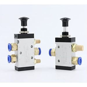 1Pc 5 Port 2 Positie 1/4quot; BSP Handbediende Luchtklep Handmatige Pneumatische Controller 4R210-08,3R210-08 (PC 6mm Fittings, 4R210-08)