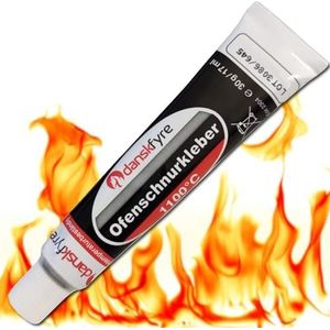 Fermit HT 1100 - Vuurvaste Lijm - Zwart - Hittebestendig tot 1100 graden