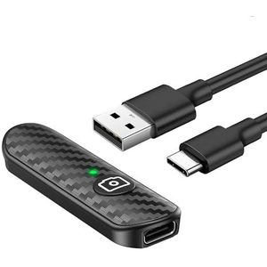 ATUMTEK Bluetooth Afstandsbediening voor Camera, Carbon Design, Oplaadbare Remote Shutter voor iOS & Android Smartphones, Compact, Draagbaar, Type-C Opladen, 10m Bereik, Bluetooth 5.0, Zwart