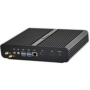 KINGDEL NC860 Mini-desktopcomputer, mini-pc zonder ventilator met Core i7-10510U 10e generatie processor, 32 GB RAM, 512SSD GB, 4K 4096x2304, HD-poort, DP