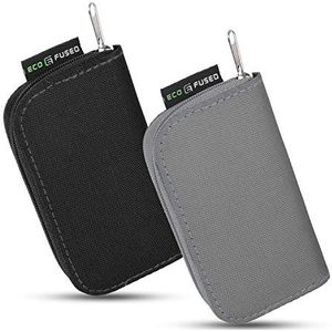 2 stuks geheugenkaarthoezen, geschikt voor maximaal 22 x SD, SDHC, Micro SD, Mini SD en 4X CF, houder met 22 sleuven (8 zijden), voor opslag en onderweg, microvezel