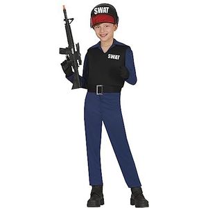 FIESTAS GUIRCA Kostuum voor speciale politie SWAT-kinderkostuum - politiekostuums voor kinderen, 3-4 jaar