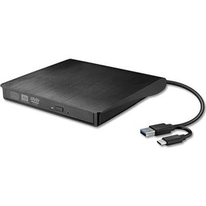 USB 3.0 Slim Externe DVD RW CD Schrijver Brander Lezer Speler Optische Drives for Laptop PC Dvd Portatil(USB C)