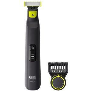 Philips Norelco OneBlade Pro Hybride elektrische trimmer en scheerapparaat, zwart, 2-delig, QP6530/70