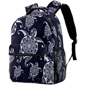 Rugzak Lichtgewicht Dagrugzak Turtle Tortoise Boho Rugzak voor Shool