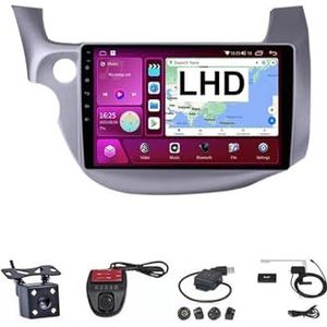 Android Double Din Car Stereo 9 Inch Touchscreen Autoradio Autotoebehoren Multimedia Stuurwielbediening met Navigatie Plug And Play Voor HONDA FIT JAZZ 2008-2013 (Size : M100S WIFI 1G+16G)